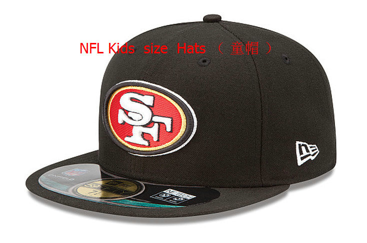 Kids San Francisco 49ers Black Fitted Hat 60D 0721